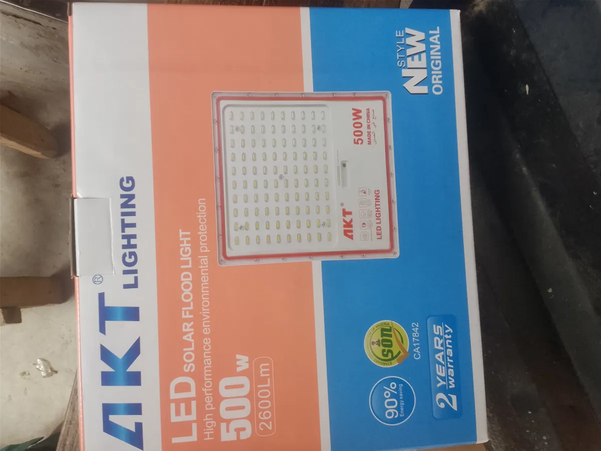 500W Akt solar Floodlights Separate panel - Image 1