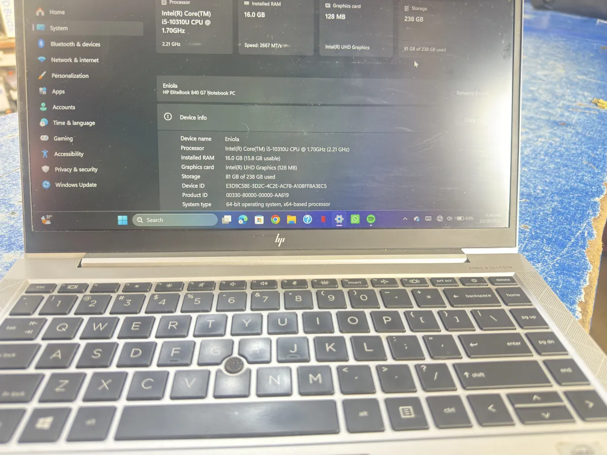 HP Elitebook 840 G7 - Image 5