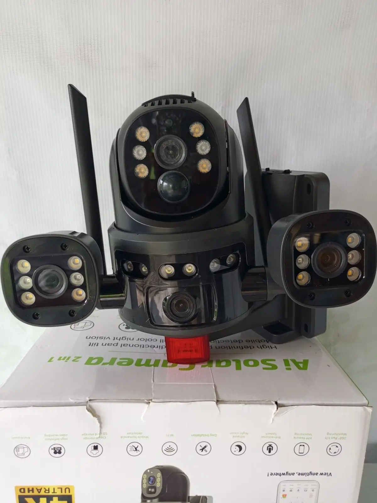 2 in 1 Ai Solar CCTV Camera - Image 1