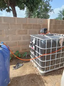 Biogas plant and biofil installation