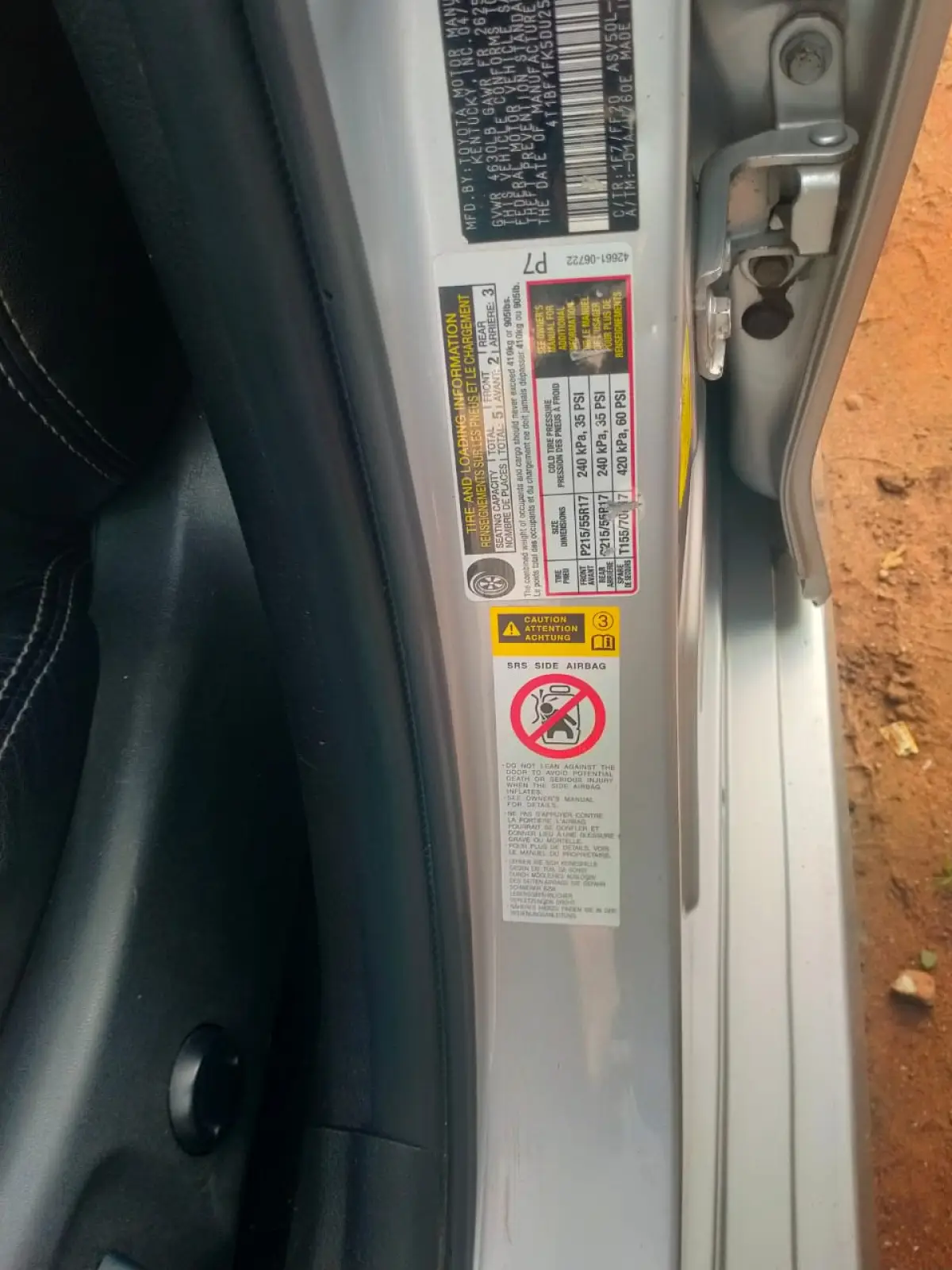 TOKS TOYOTA CAMRY SE 2013 MODEL - Image 7