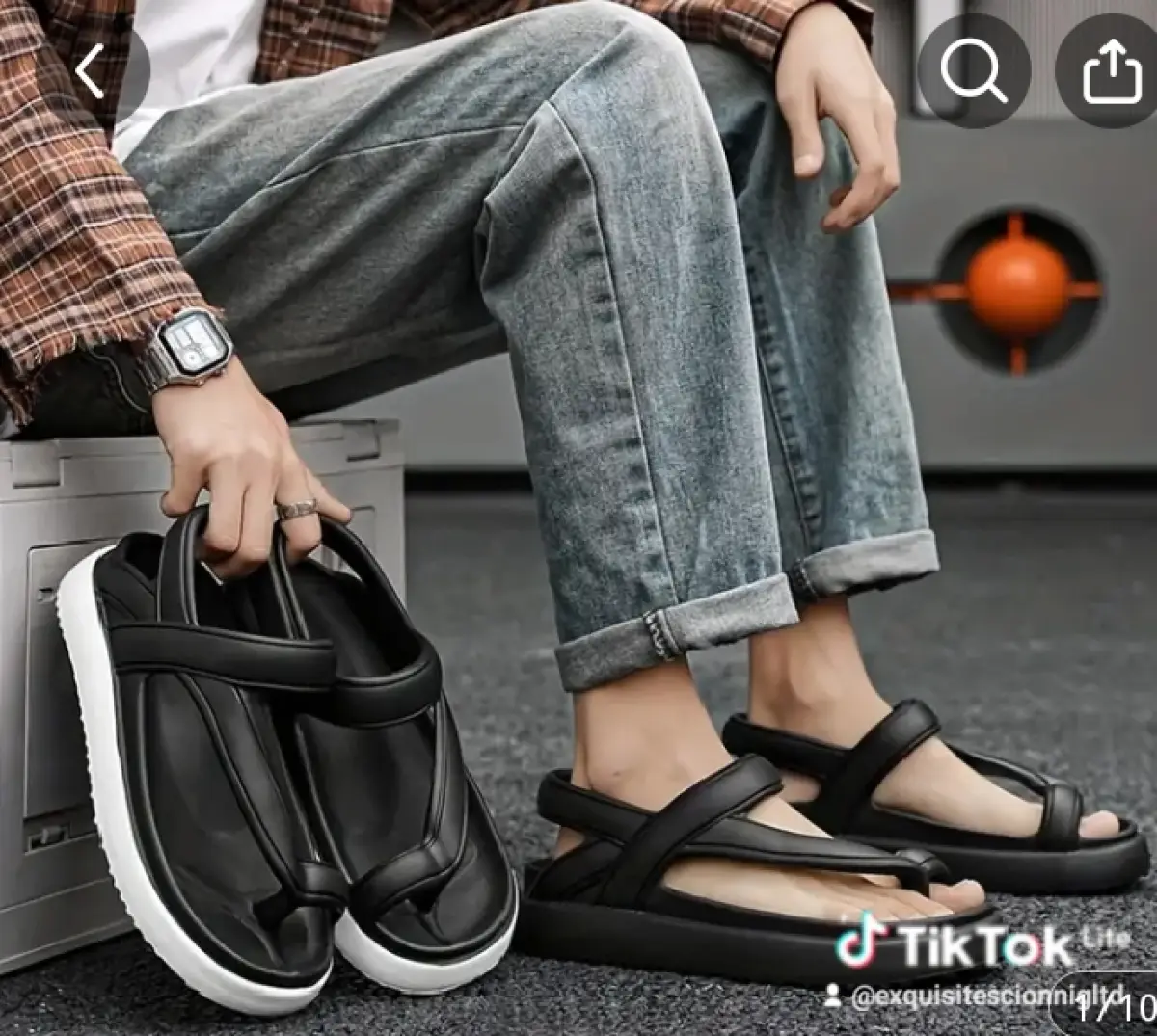 Men'S Stylish Thick-Soled Sandals - Image 2