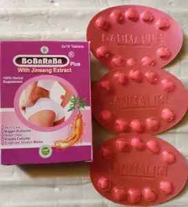 Bobaraba Plus Tablet with Ginseng Extract for butt n Breast Enlargement