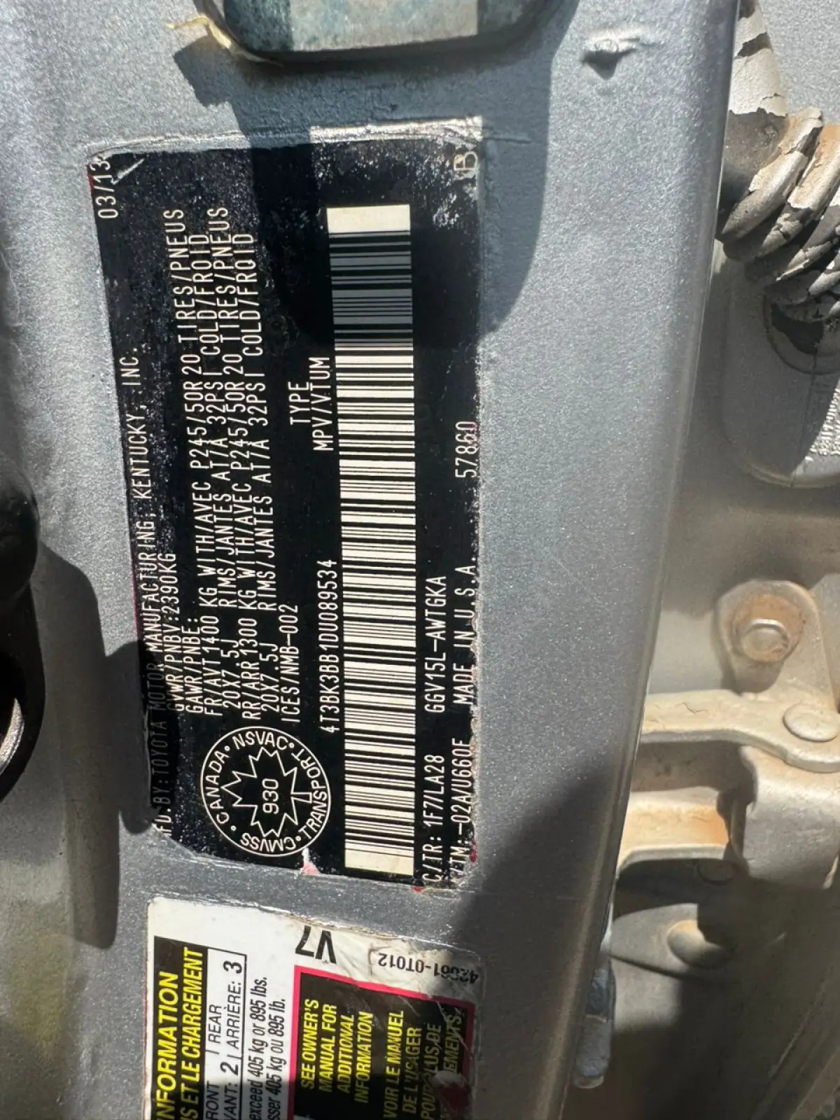 2013 Toyota Venza, 8.5M - Image 9