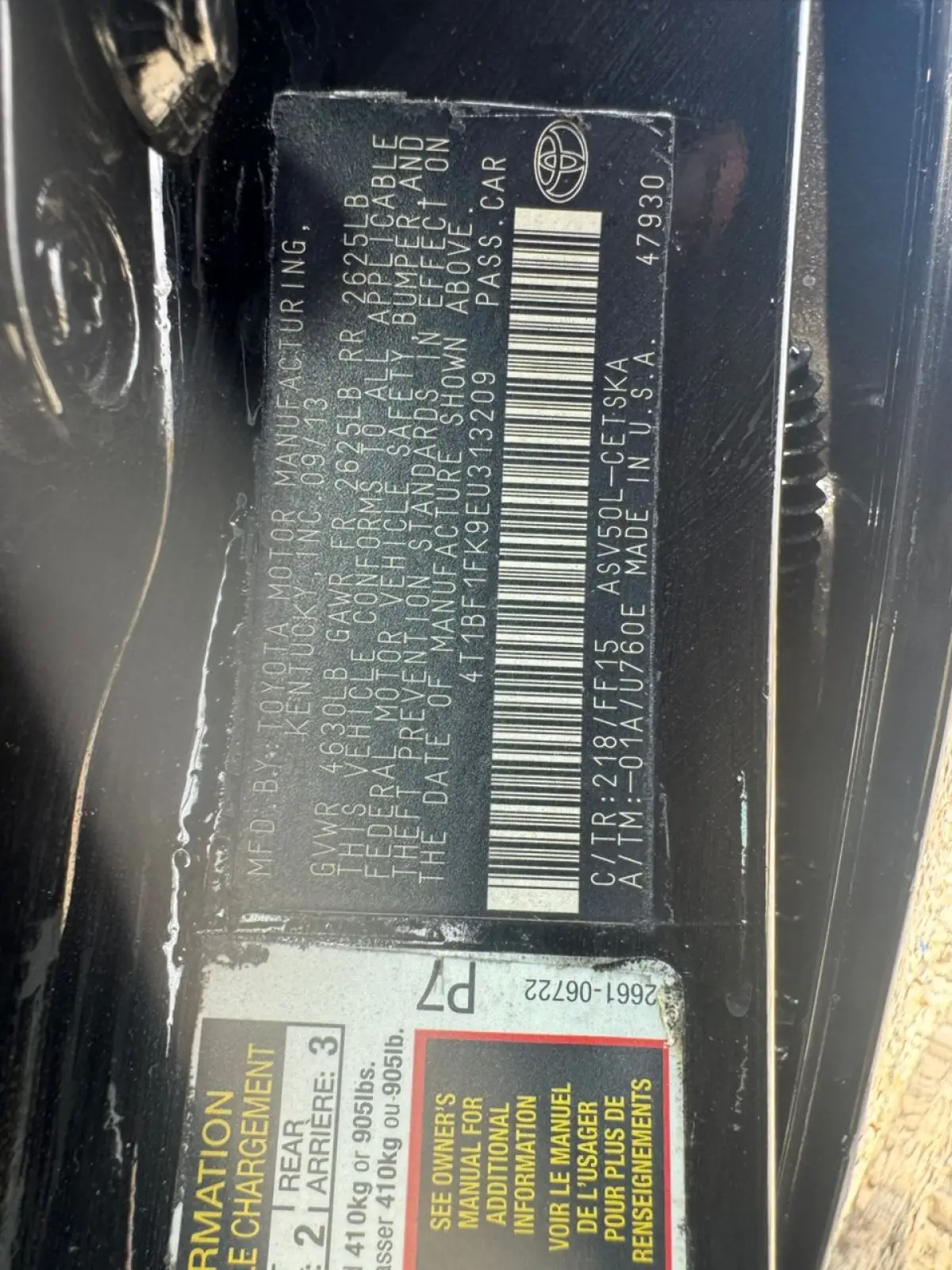 2014 Toyota Camry SE, 9M - Image 9