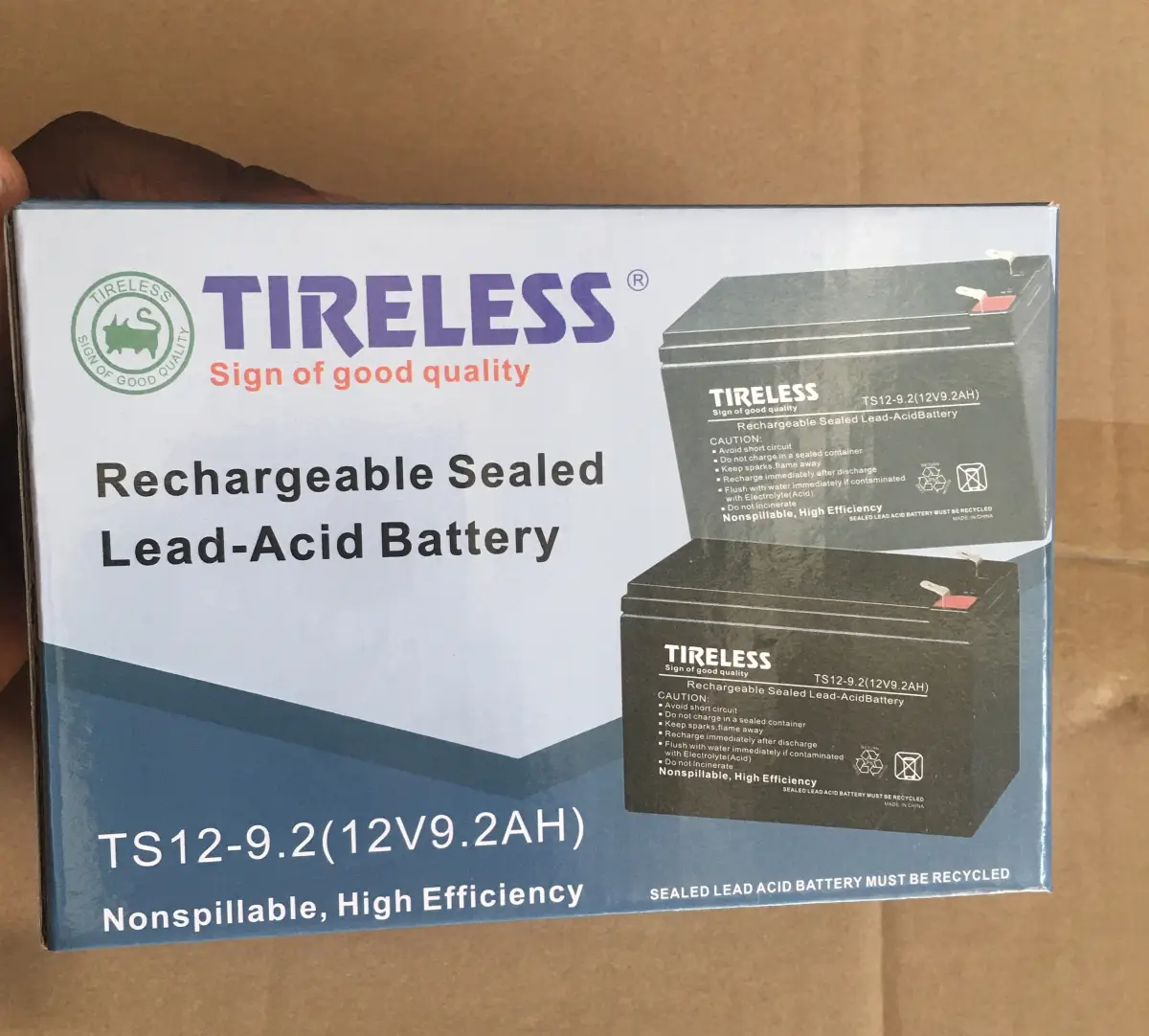Tireless 12V9.2Ah Rechargeable UPS Battery - Image 1