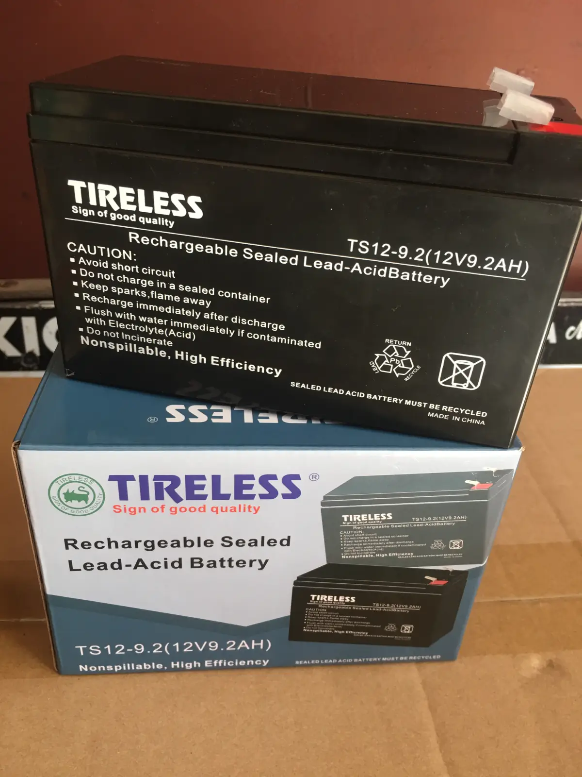 Tireless 12V9.2Ah Rechargeable UPS Battery - Image 2