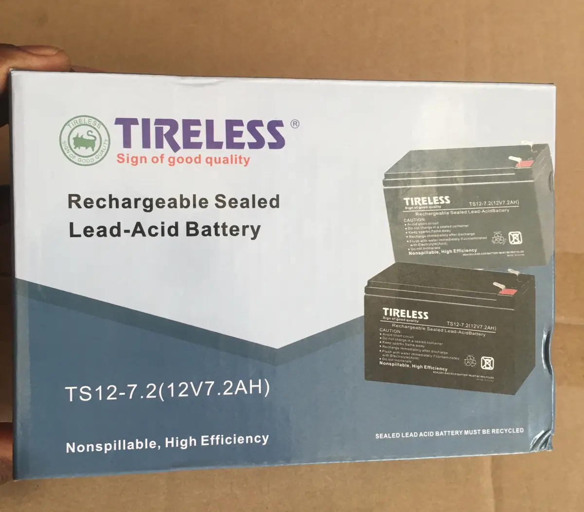 Tireless 12v7.2ah Rechargeable UPS Battery - Image 1