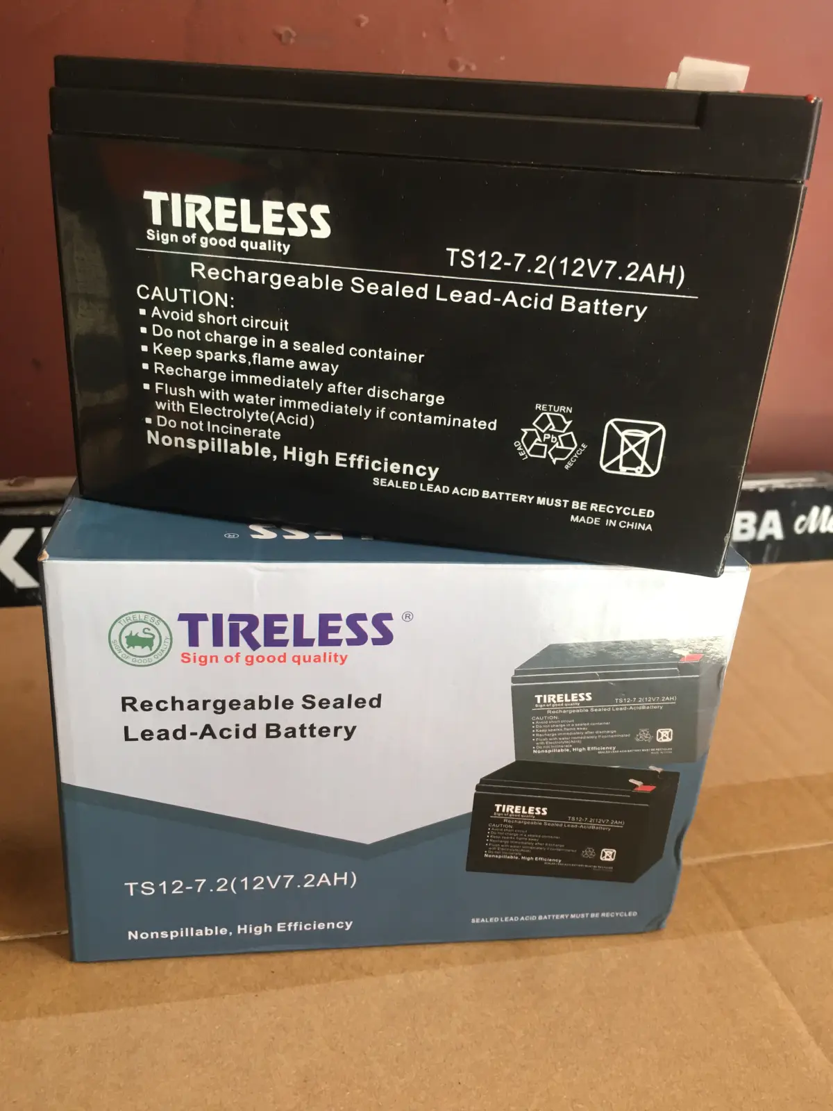 Tireless 12v7.2ah Rechargeable UPS Battery - Image 2