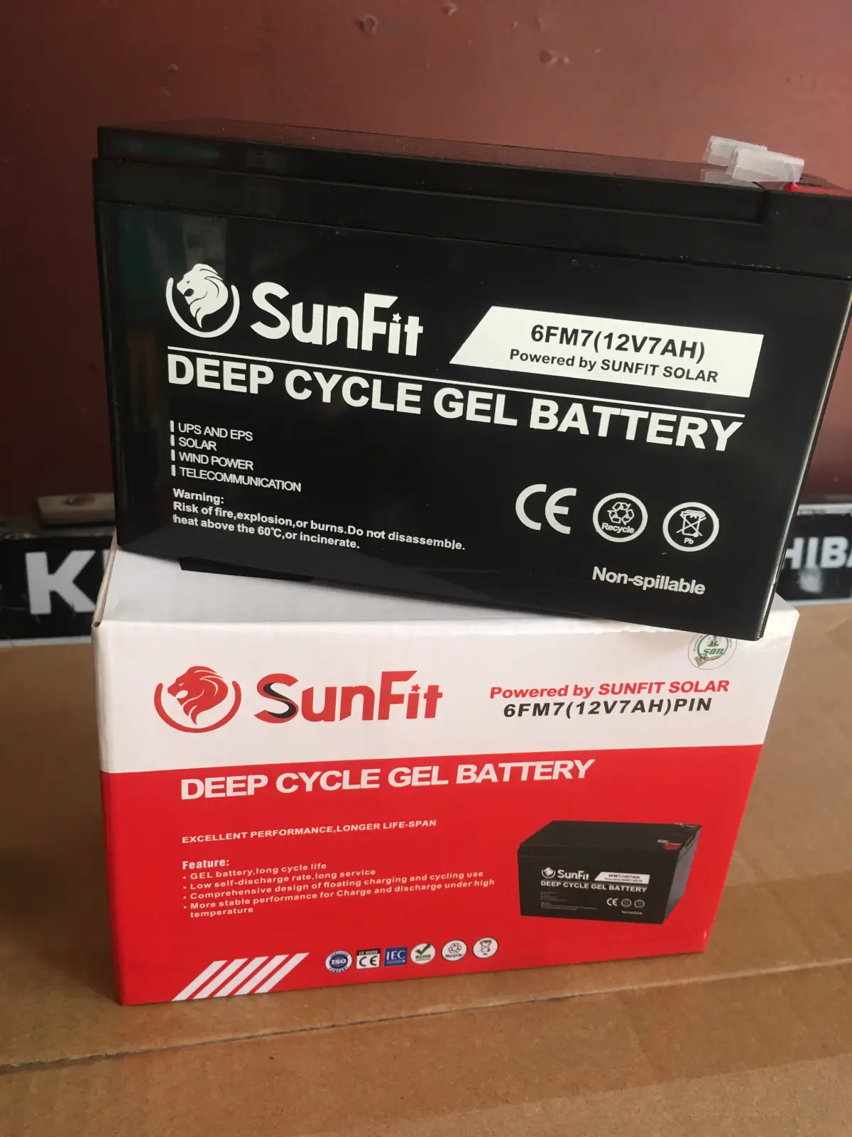 Sunfit 12V7AH Deep Cycle AGM ups Battery - Image 2