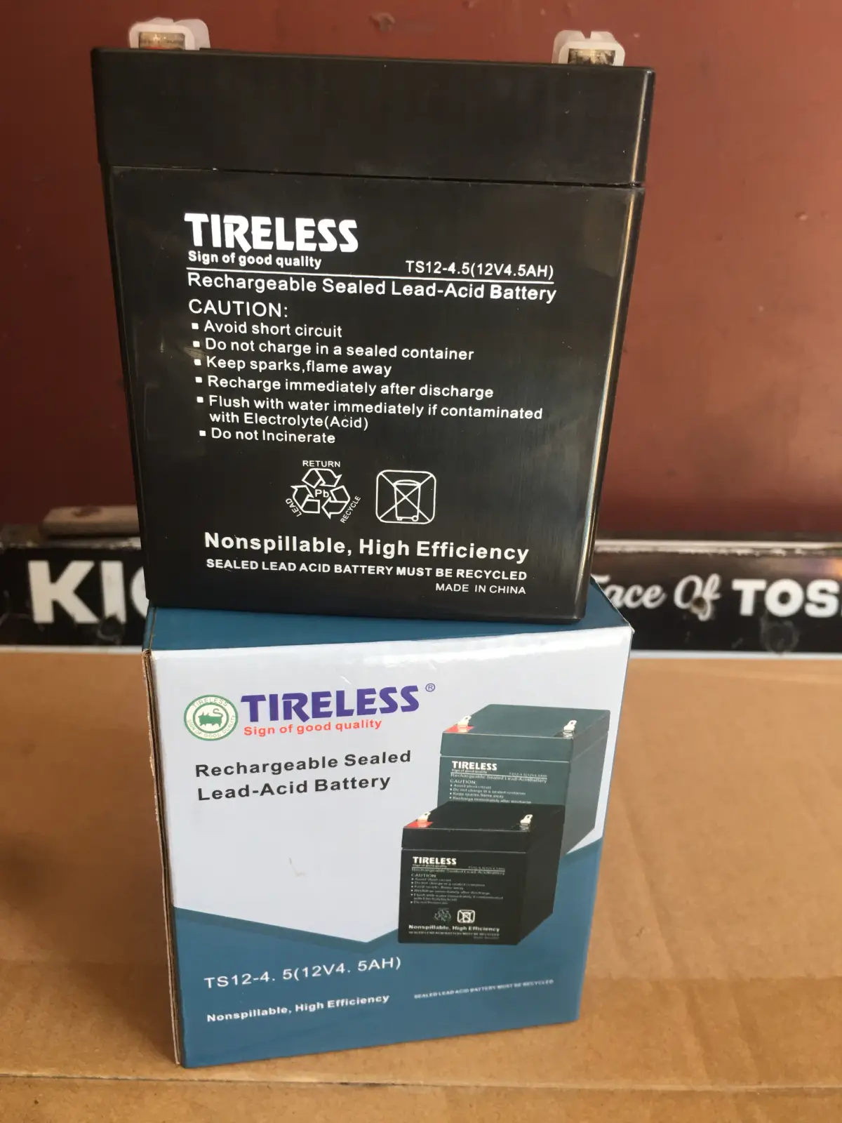 Tireless 12v 4.5Ah battery - Image 2