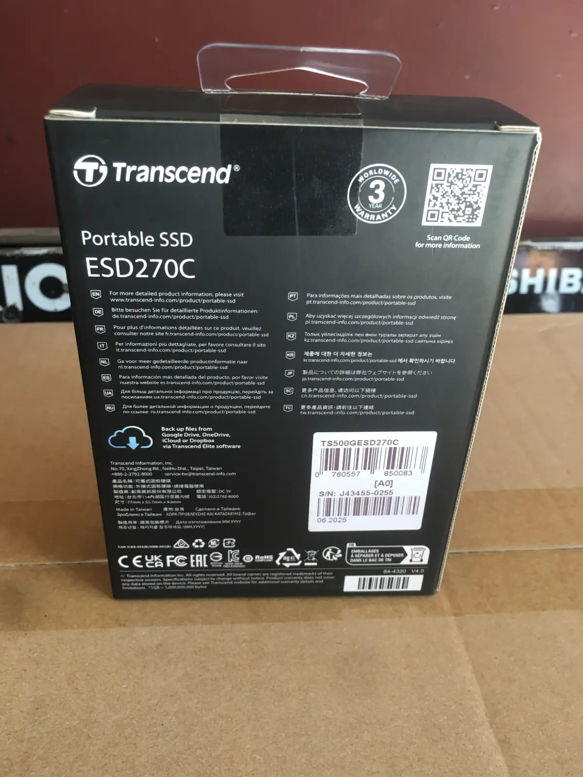 Transcend 500gb ESD270C Portable SSD - Image 2