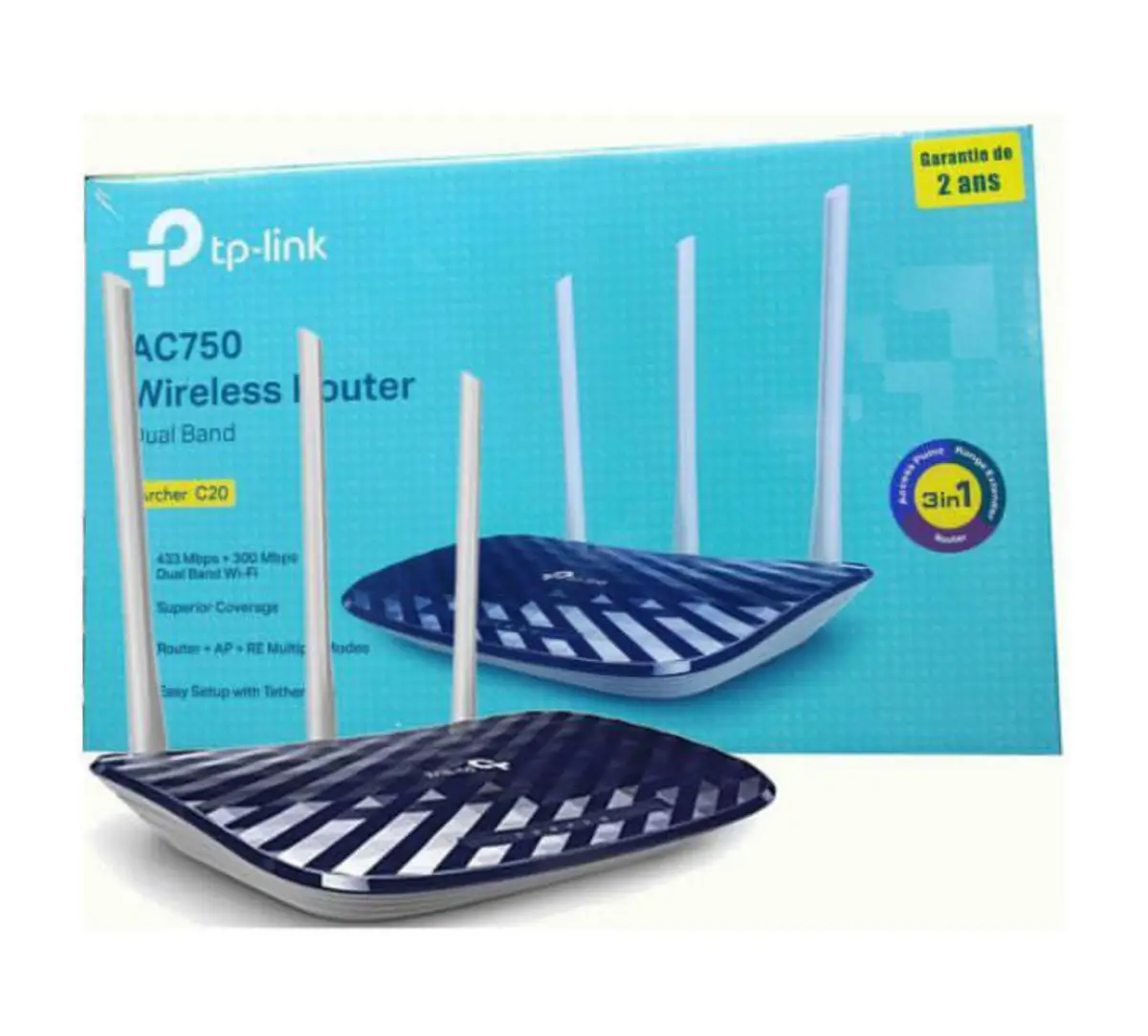 Tp-Link Archer C20 Ac750 Wireless Dual Band Router - Image 1