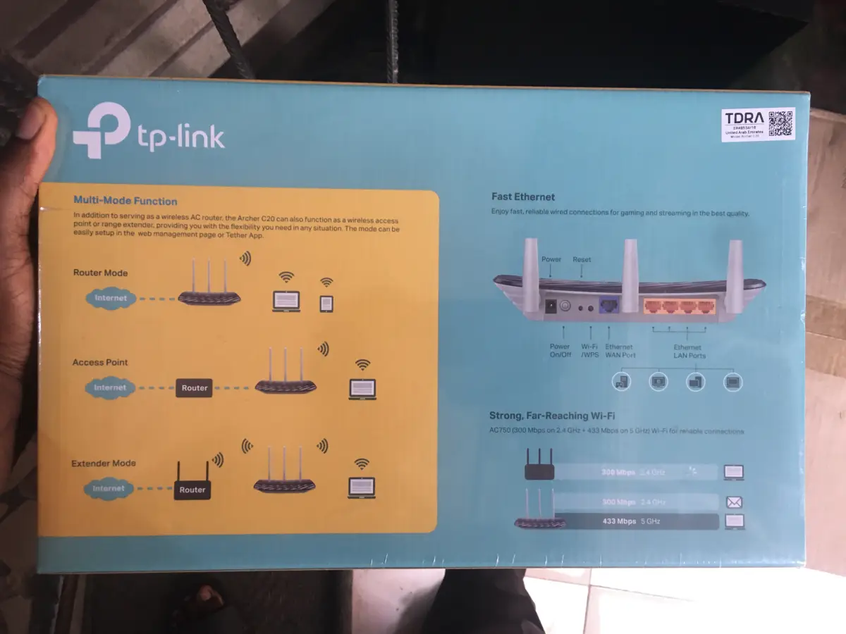 Tp-Link Archer C20 Ac750 Wireless Dual Band Router - Image 3