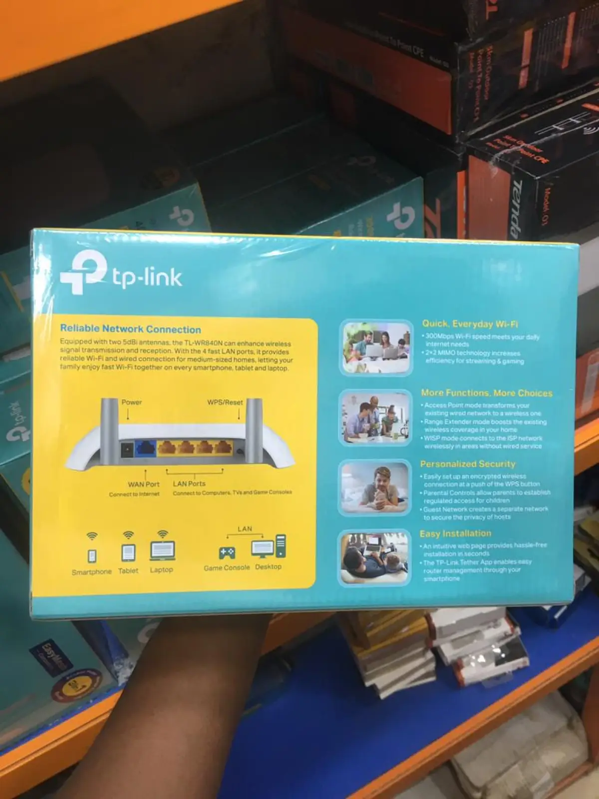 TP-Link TL-WR840N 300Mbps Wireless N Router - Image 3