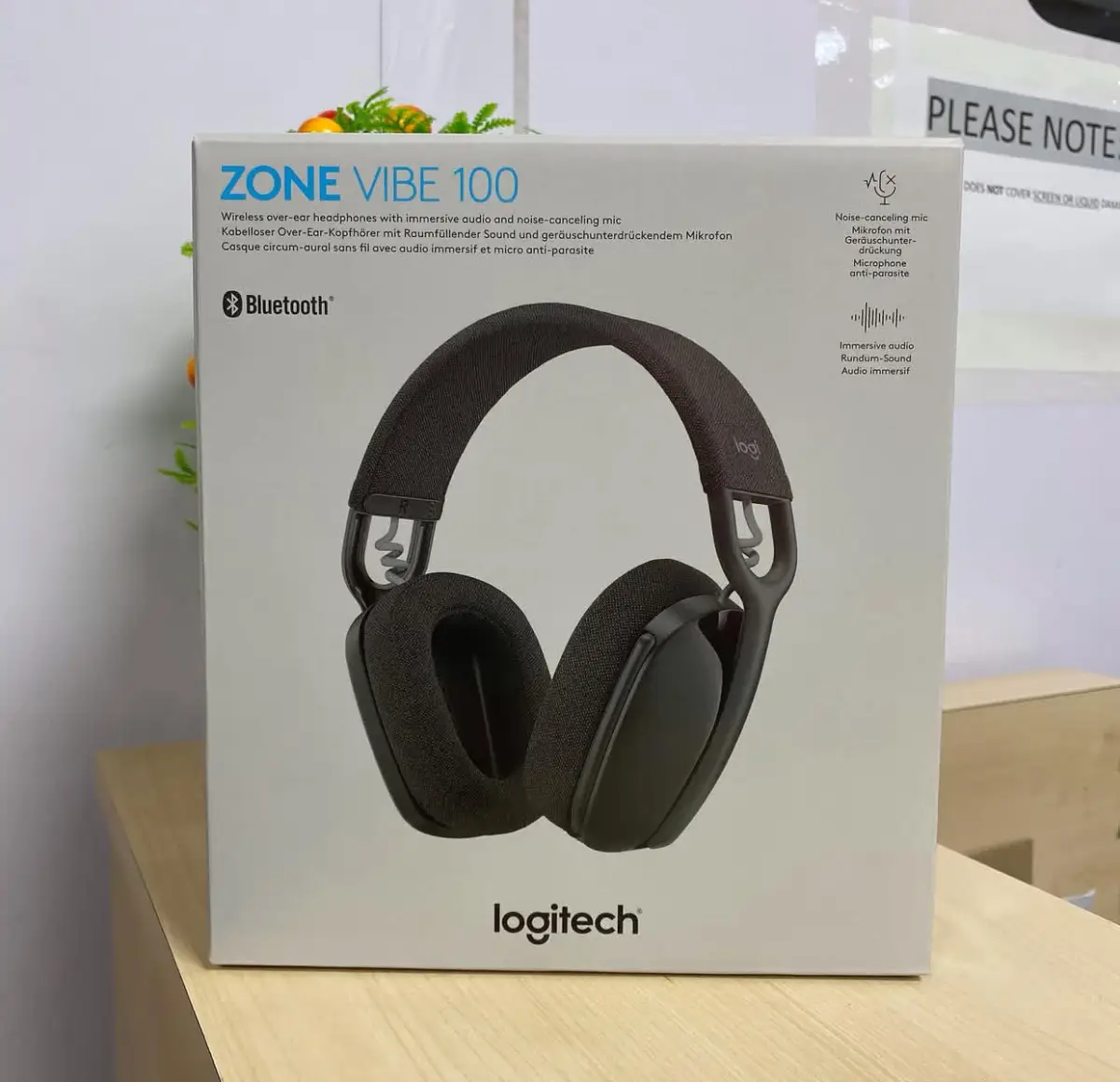 Logitech Zone Vibe 100 Wireless Headset With Noise Cancelling Mic - Image 1