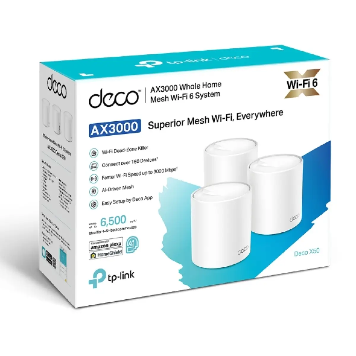 Tp-link Deco X50 (3packs) AX3000 whole home Mesh Wifi 6 system - Image 1
