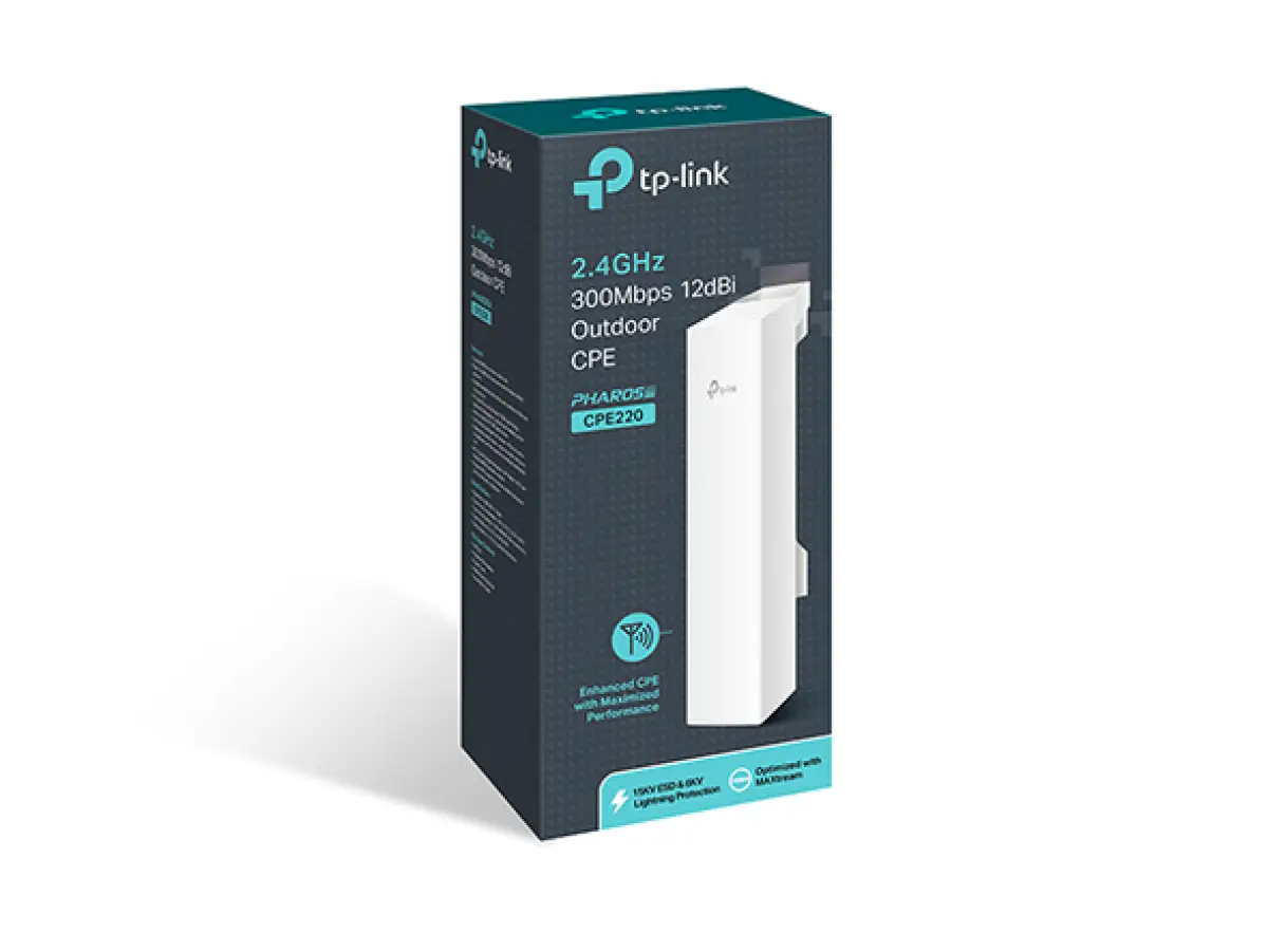 Tp-link CPE220 2.4ghz 300mbps 12dBi Outdoor CPE - Image 1