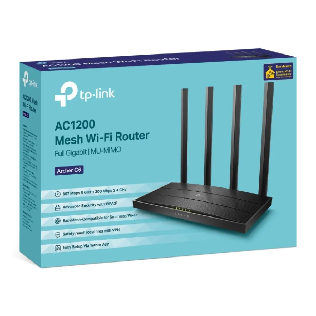 Tp-link Archer C6 Ac1200 Dual Band Wifi Router - Image 2