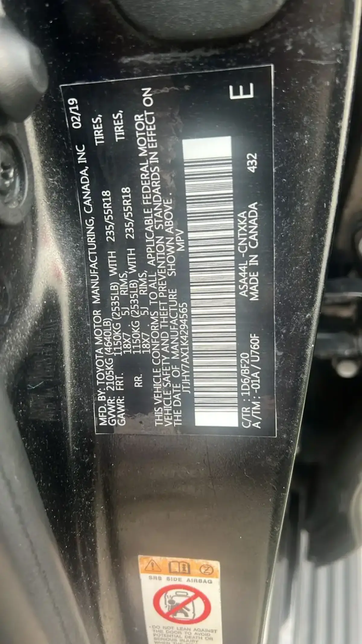 FOREIGN USED LEXUS LX570 2019 - Image 7