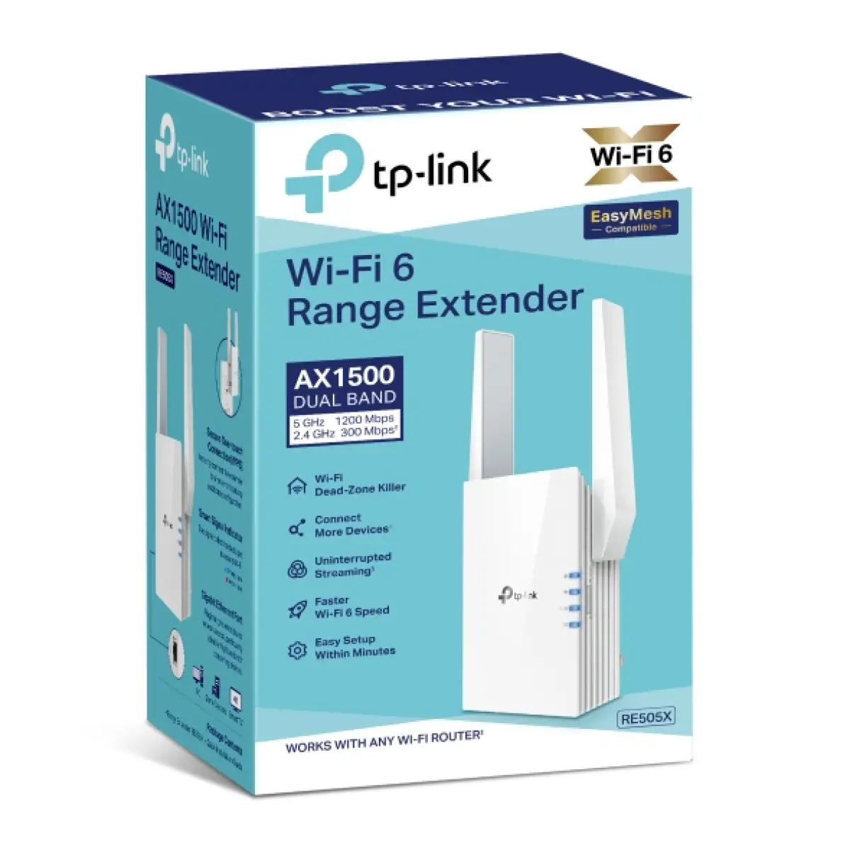 Tp-link RE505X AX1500 Wifi 6 Range Extender - Image 1
