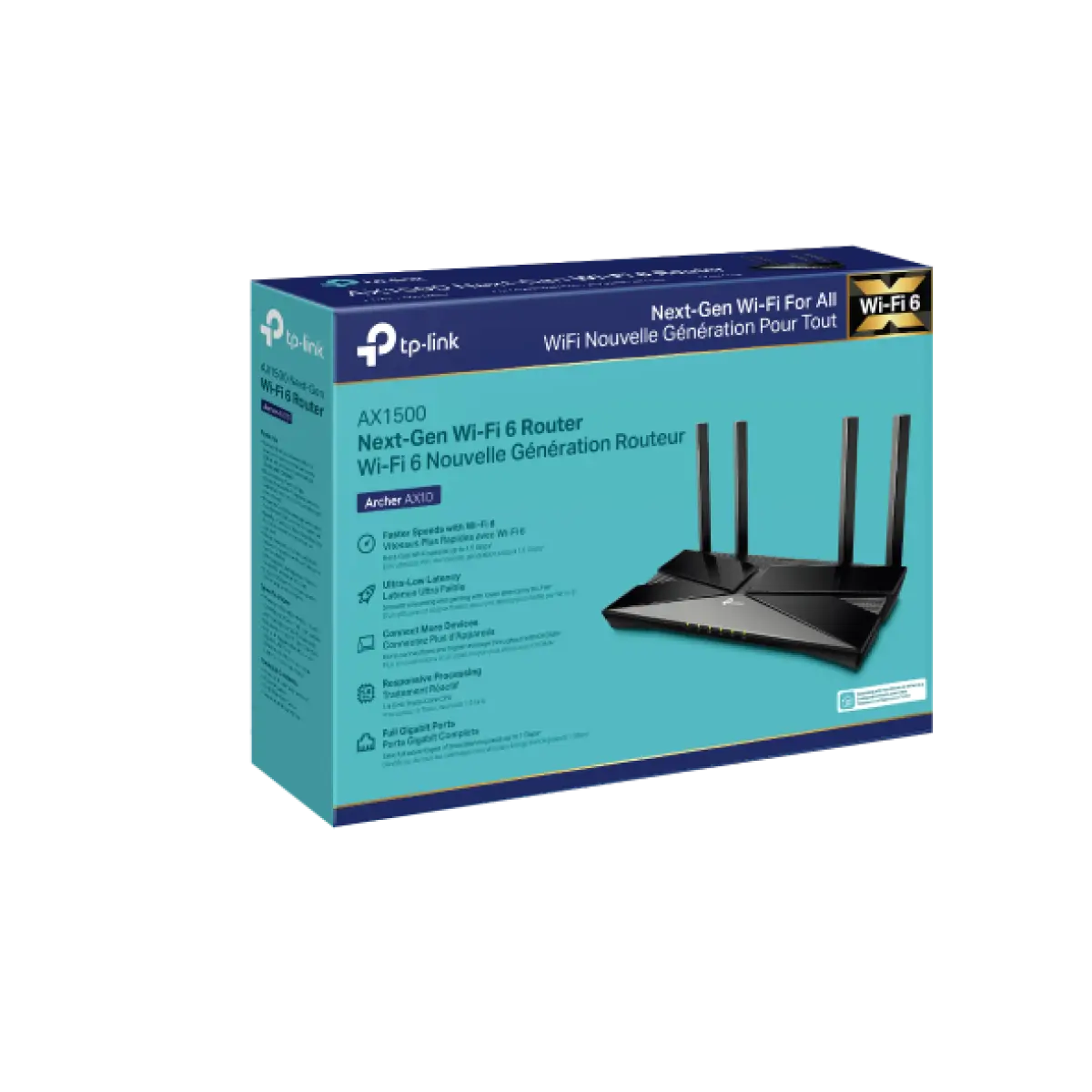 Tp-link Archer Ax10 AX1500 Wifi 6 Router Broadcom 1.5ghz Tri-core CPU - Image 1