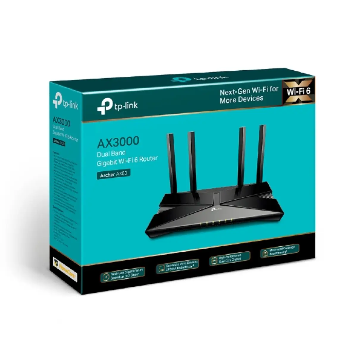 Tp-link Archer AX50 AX3000 Wifi 6 Dual-core cpu Router - Image 1