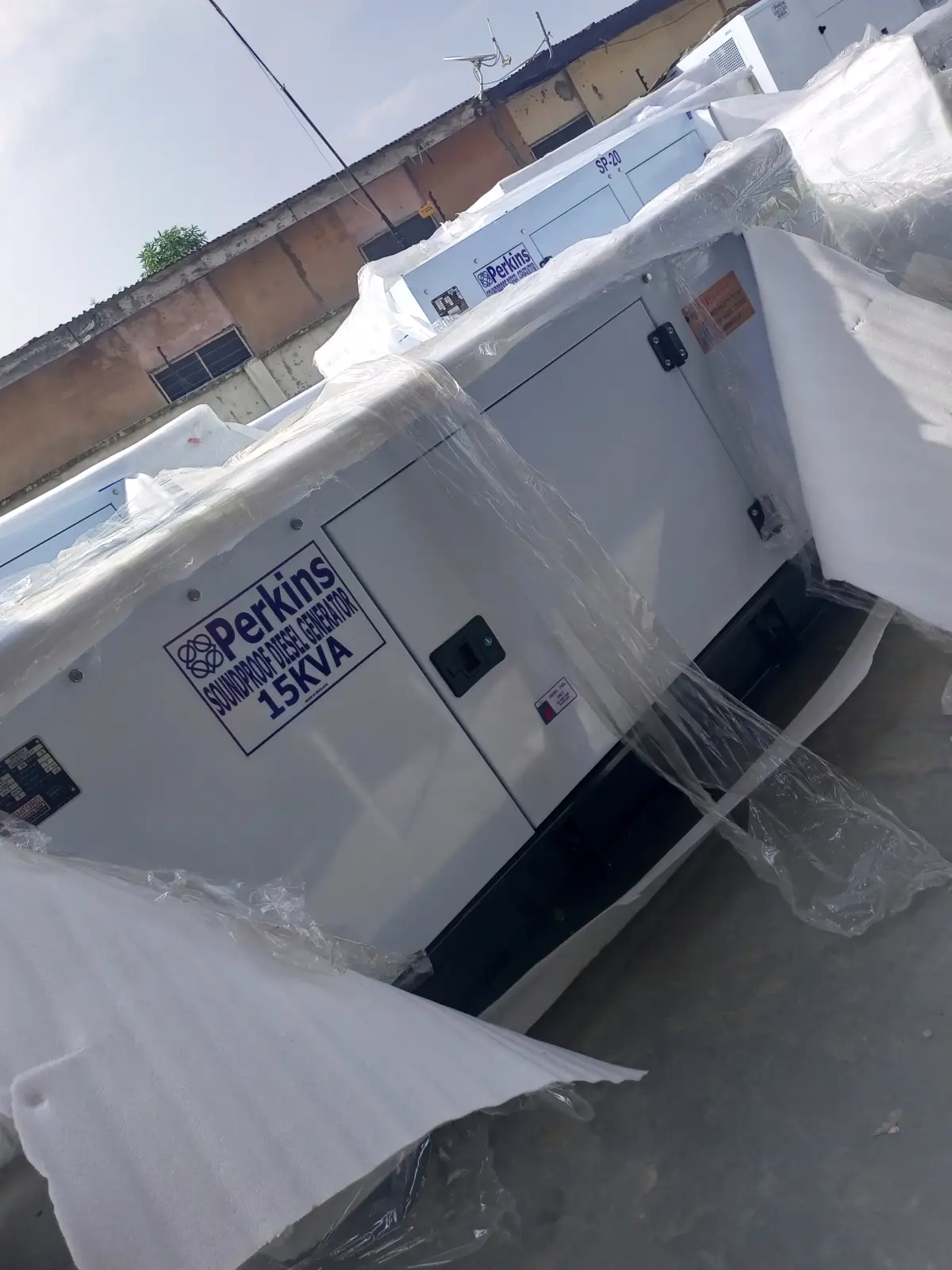 Brand new England Stamford Perkins Soundproof diesel engine generator - Image 1